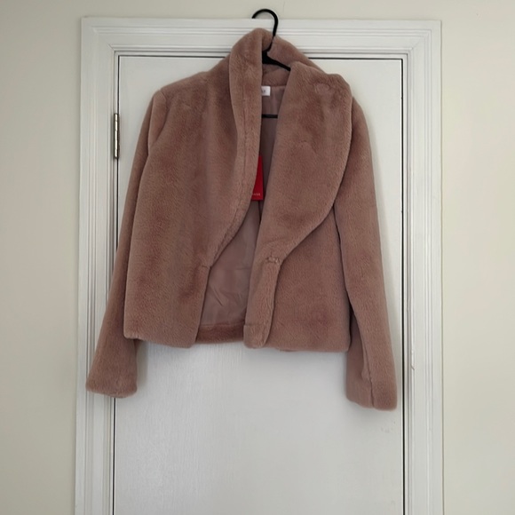 Rampage adobe rose faux fur jacket - Picture 1 of 1